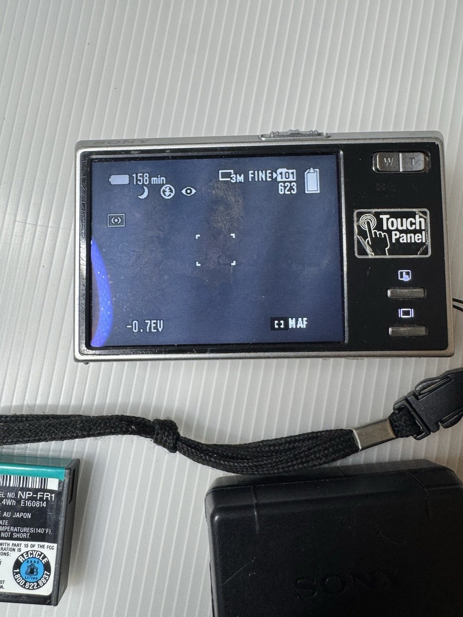 Sony Cyber-shot DSC-T50 7.2MP Digital Camera - Silver for sale
