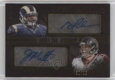 2014 Panini Black Gold Rookie Dual /99 Greg Robinson Jake Matthews #125 Auto ti8