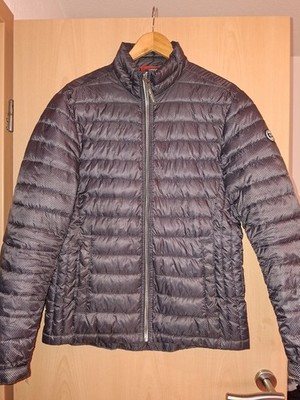 TOM TAILOR Herren Steppjacke M Grau Polyester Reißverschluss Stehkragen leicht
