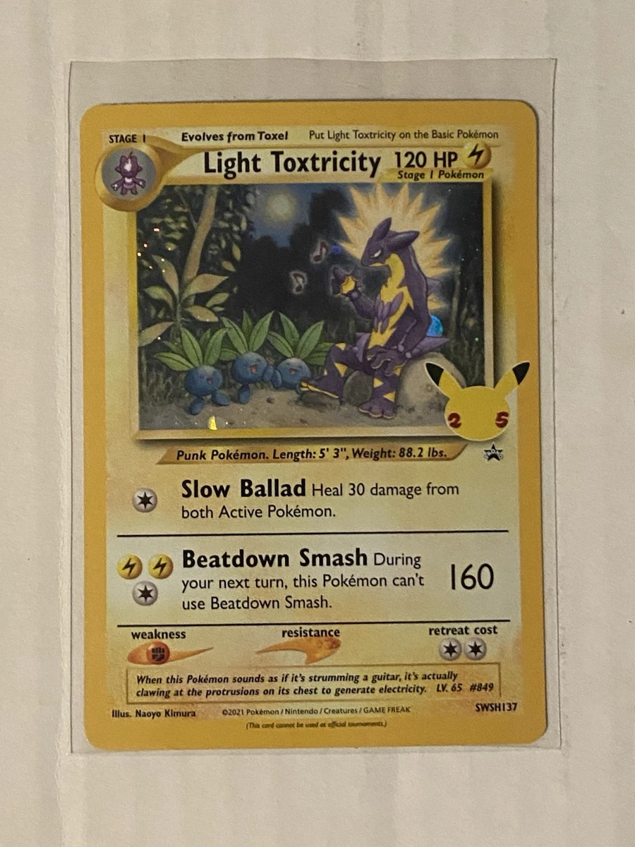 Light Toxtricity Pokémon TCG Cards for sale | eBay