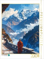 Calvendo Puzzle Path Of Silence - A Monk In Tibet | 2000 Pieces, Finished Size 3