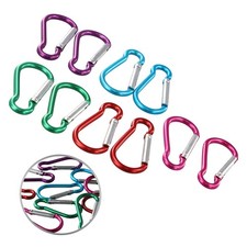 10pcs Alpinismo Moschettone Corda Clip Gancio Portachiavi Rock Arrampicata