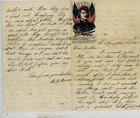 Civil War Patriotic Lettersheet Used with letter Col. Ellsworth