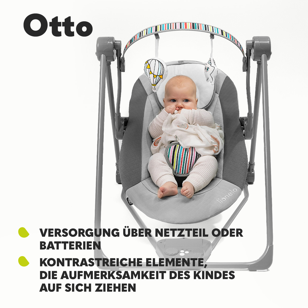 Altalena altalena per bambini con giocattoli interattivi 🔸 Otto Pink Baby foto 5