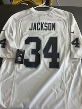 Nike NFL Las Vegas Raiders Bo Jackson #34 White Jersey Size M