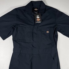 Dickies Work Utility Jumpsuit Coveralls Men's Small 32x31 Mechanic Navy Blue NWT