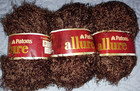NIP 3 Skeins Patons Allure Yarn, Color Mink, same dye lot, 47 yards per skein