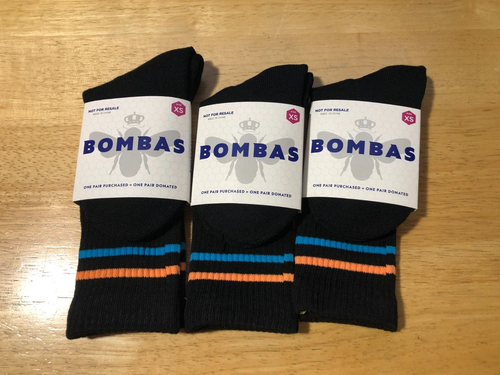 NWT Kids Bombas Black Tech Toddler Lot of 3 Mid-Calf Crew Socks (SZ- 1.5-8.5) XS - Picture 2 of 7