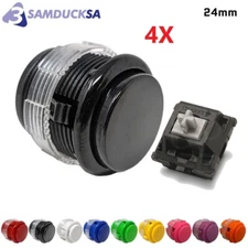 4 PCs Crown Samducksa SDB-203-S-24mm Solid Silent Cherry 24 mm Screw-in button