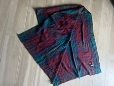  B Tartan House Of Scotland Plaid Lindsay Scarf New Green Navy Wine