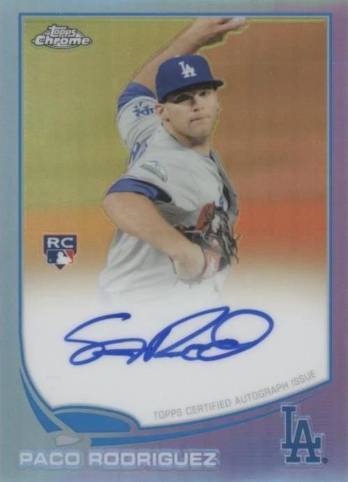 Rookie Autographs Blue Refractor