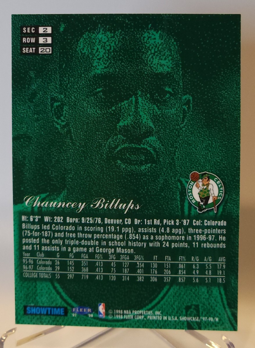 Chauncey Billups RC 1997-98 Flair Showcase Row 3 MINT | eBay
