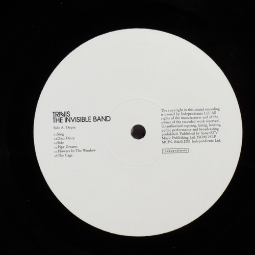 TRAVIS – The Invisible Band 2001 UK 1st Issue LP NM - Picture 5 of 5
