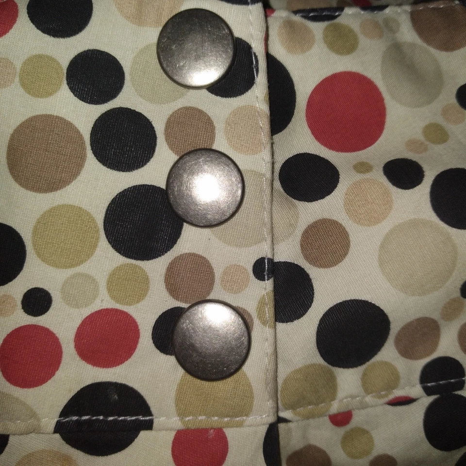 Saia Heart And Soul Feminina Tamanho M Bronzeada Bolinhas Comprimento Médio Swing - Imagem 3 de 4