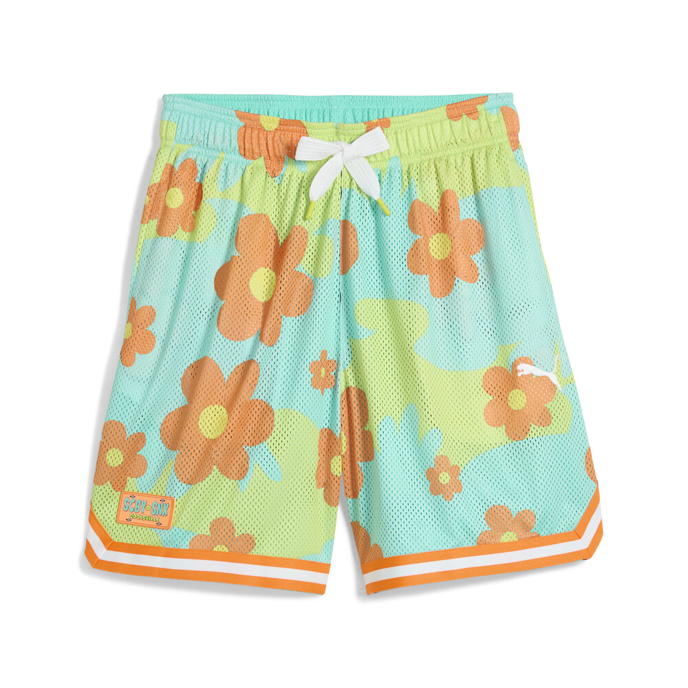 Шорты Puma Hoops X Scoob Мужские зеленые повседневные спортивные штаны 63037701