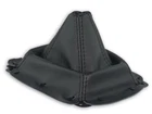 FOR MAZDA MX-5 MIATA ROADSTER NA 89-98 GEAR BOOT GAITER LEATHER STITCH BLACK