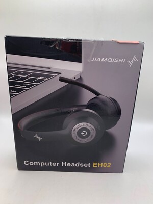 Jiamqishi Computer Headset #EH02 Noise Cancelling Wireless Digital Stereo Sound