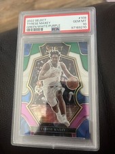 2022 Select Tyrese Maxey Green/White/Purple #109 PSA 10 Philadelphia 76ers!