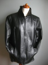 Centigrade Real Leather Jacket Coat 18 20 Western Relaxed Fit Washable Boyfriend