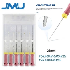 JMU Dental Endo Root Canal Hand Use K-Files #06-#40 Stainless Steel Files 25mm