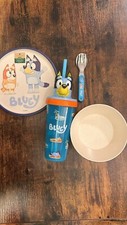 New Bluey Design by Zak Designs - Set of 4 - Tumbler, Bowl, Plate, and Flatware