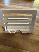 Teak Book Stand Cookbook Reading Book Holder with 4 Adjustable Settings