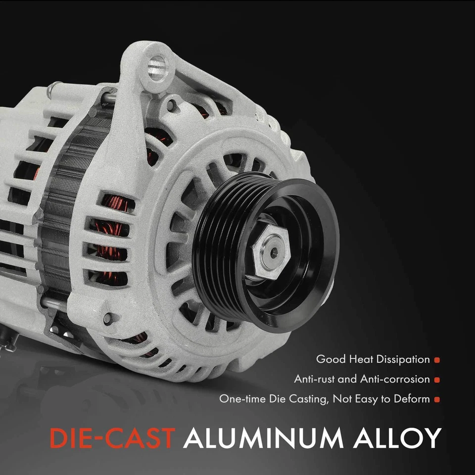 Alternador para Nissan Pathfinder 1997-2002 V6 3.3L 90A 12V CW polea de 6 ranuras Foto 4 de 4