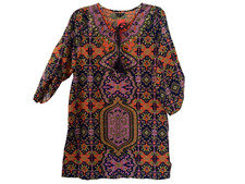 NLW Boho Floral Abstract Print Mini Shift Dress-Sz Medium NWT