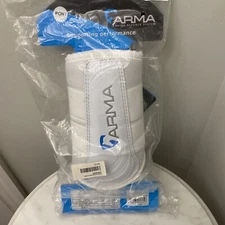 Pony Size Brushing Boots Equestrian ARMA Neoprene White