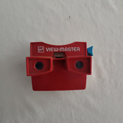 1970s VTG GAF View Master Red White blue Viewfinder Toy Viewer Works