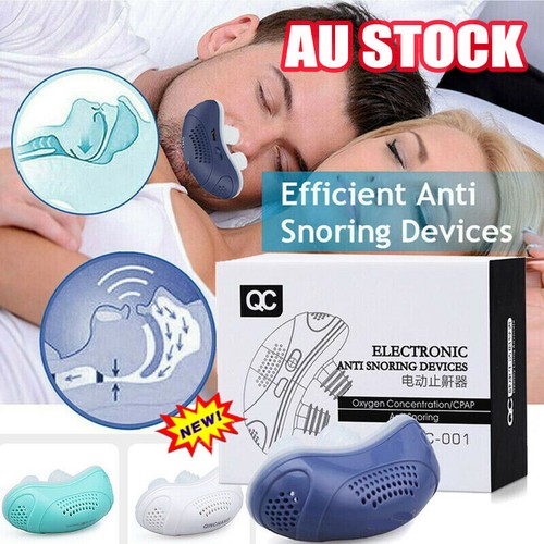 Stop Snore Aid Stopper Micro Electric Noise Anti Snoring Device Sleep Apnea JC - Picture 2 of 16