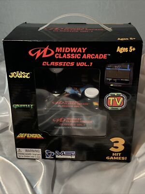 New Midway Classic Arcade 3 Game Joust Defender Gauntlet Vol 1
