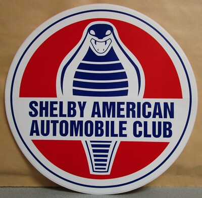 Shelby American Automobile Club Aufkleber SAAC sticker 202 mm 