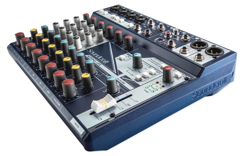 Soundcraft Notepad-12FX 12-Channel Mixer w/USB I/O+Effects+Studio Mic+Shockmount - Image 4 of 4