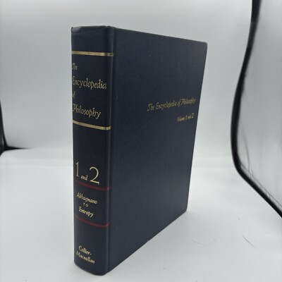 The Encyclopedia of Philosophy Volumes 1 & 2 in 1 Book Paul Edwards 1972 Reprint