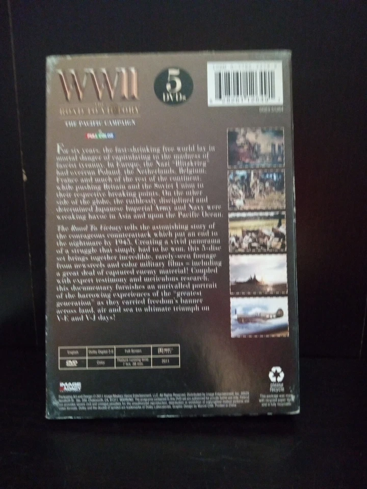 WWII The Road To Victory The Pacific Campaign- 5 Disc Set Vol 6-10 DVD #195 - Image 2 of 2