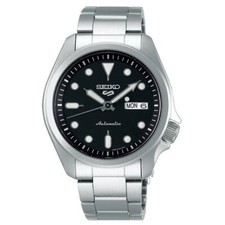 SEIKO 5 Sports SRPE55K1 Orologio Automatico Uomo 100m Acciaio Quadrante Nero