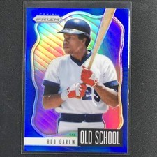 2021 Prizm Rod Carew Old School Blue No 5