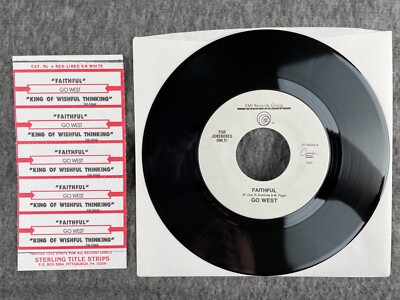 GO WEST Faithful / King Of Wishful Thinking 45 EMI S7-56948 NEW UNPLAYED +ts