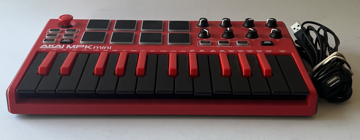 ギター AKAI MPK mini DTM hybrid 3 wobble Akai MPK Mini Hybrid 3 Wobble Electronic Keyboard & Pad