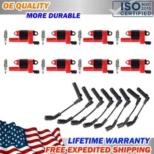 For Chevrolet 8pcs High Voltage Ignition Coil + Spark Plug Tune Up Kit