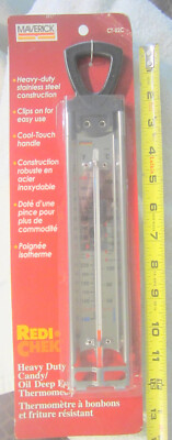 12'' Redi Chek Heavy Duty Candy/Oil/Deep Fry Thermometer Stainless Steel Maverick