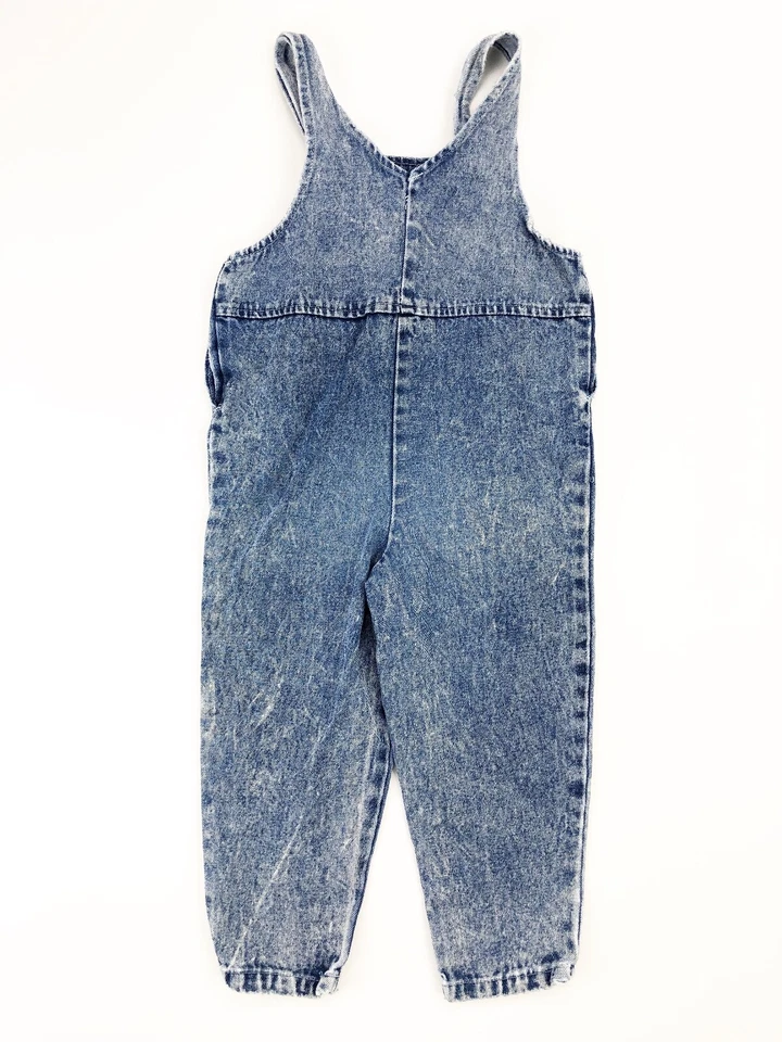 Mono vaquero de colección años 80 90 lavado ácido talla 4T niñas hecho en EE. UU. Foto 3 de 4
