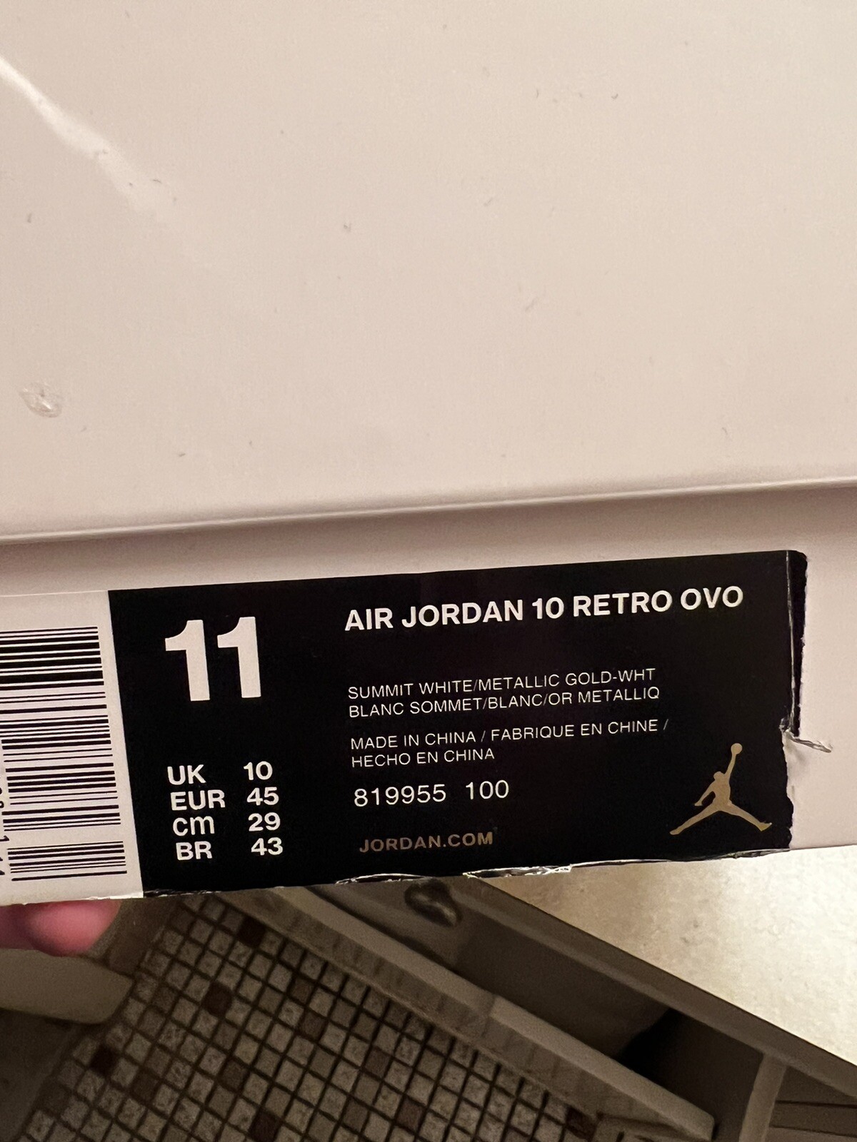 Size 11 - Jordan 10 Retro x OVO White 2015 image 5