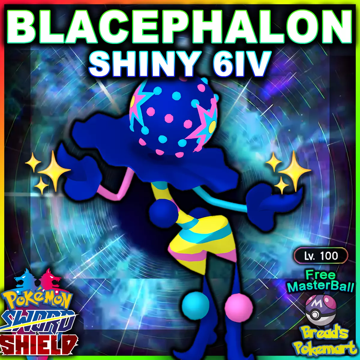 Pokemon Sword and Shield Ultra Beast Bundle 6IV-EV Trained