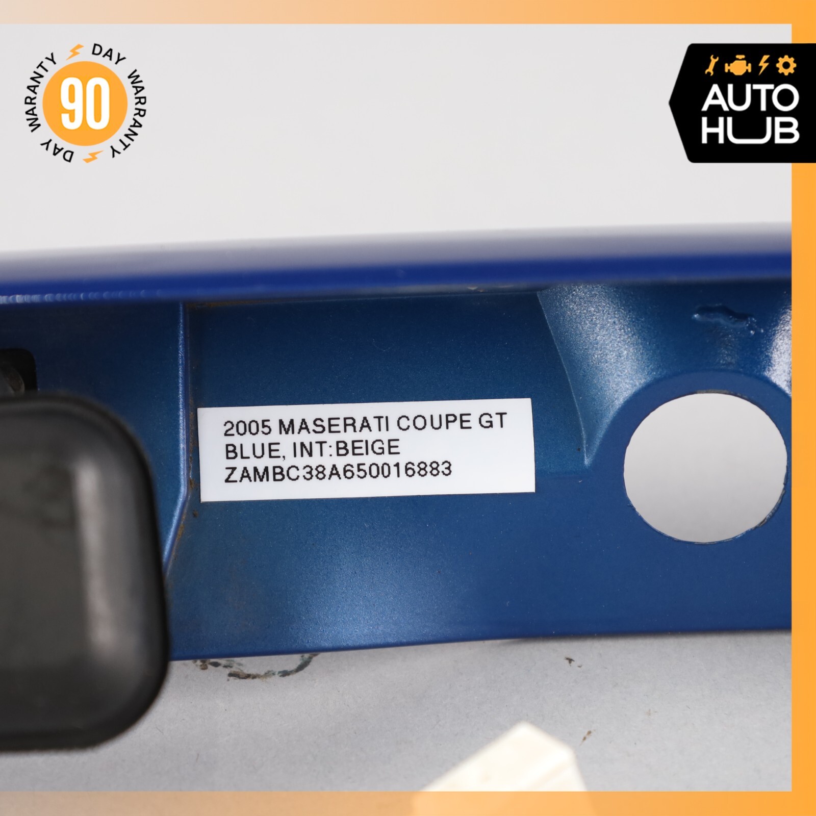 02-07 Maserati Coupe 4200 M138 Rear Trunk Lid Moulding Plate w/Lights OEM 67k