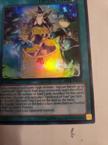 Yu-Gi-Oh! JCC Spellbook of Fate Abyss Rising ABYR-EN059 1a Edición Ultra Raro - Imagen 5 de 9
