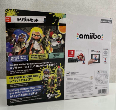 Nintendo amiibo Splatoon Triple Set Inkling Yellow/Octoling Blue