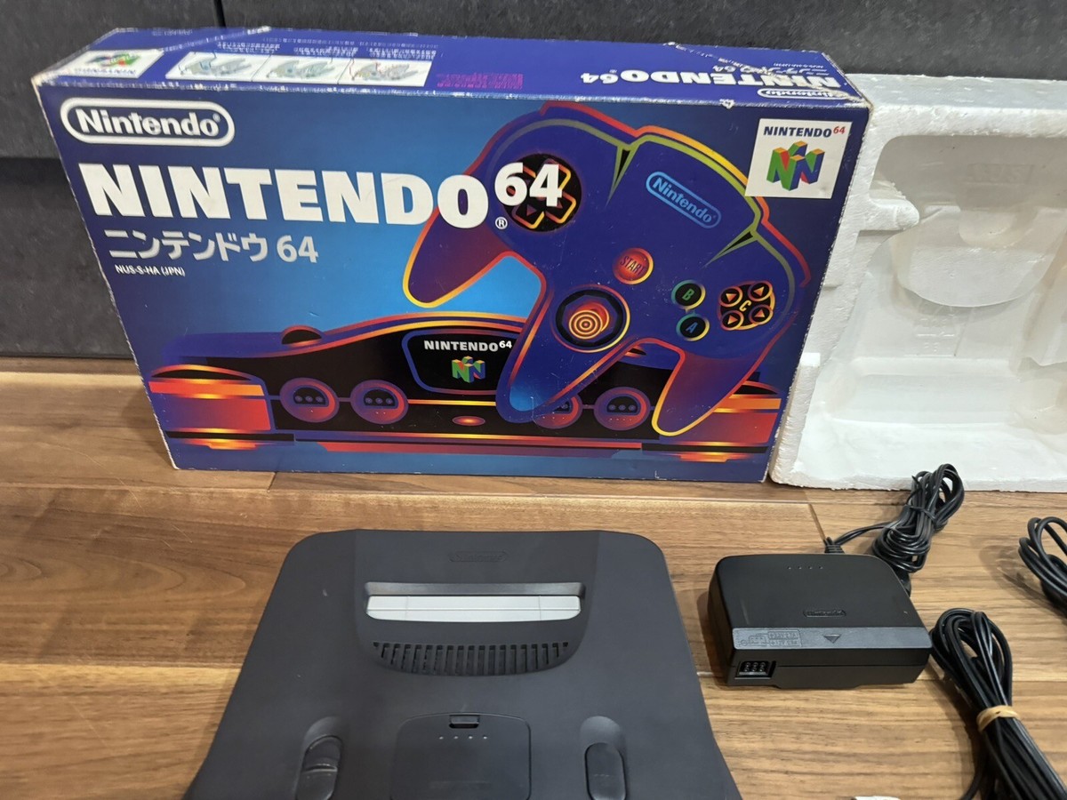 任天堂64 Nintendo 64 N64 Console Clear Red Japanese Version w/ Cable