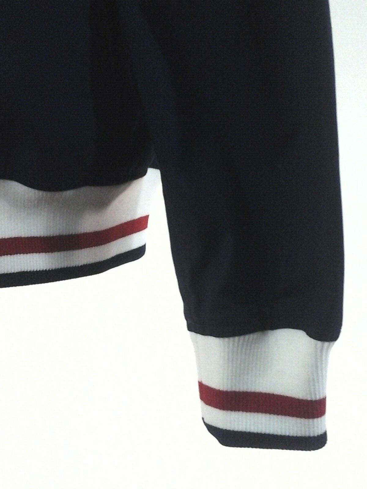 BOAST Tennis Fashion Jacket Blue Red White Varsity Embroidered Logo Men